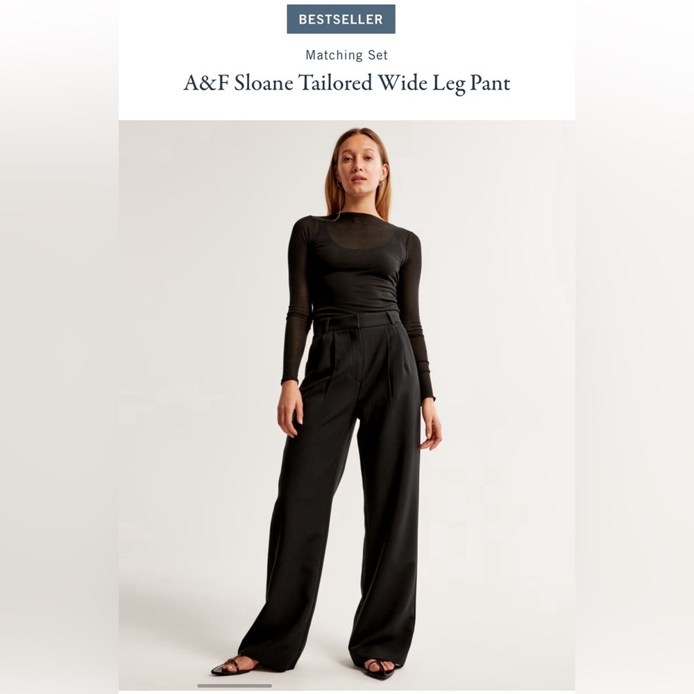 Abercrombie & Fitch Black Trousers - Picture 6 of 6